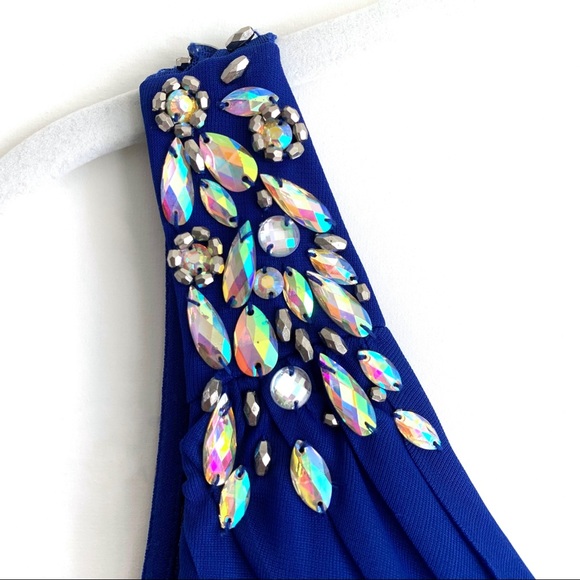 Formal High Low, One Shoulder Dress - Picture 6 of 14